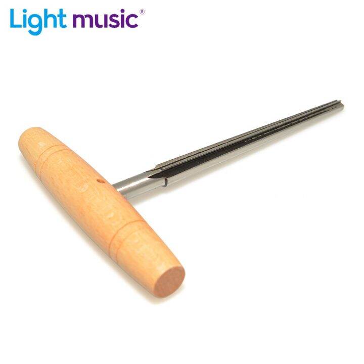 Tbest Violin/Viola Steel Peg Hole Reamer With Wooden Handle Luthier