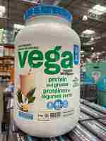 แคนาดา Vega ธรรมชาติสีเขียวบริสุทธิ์โปรตีนจากพืชผง1kg วานิลลาผงทดแทนโภชนาการเพื่อสุขภาพ