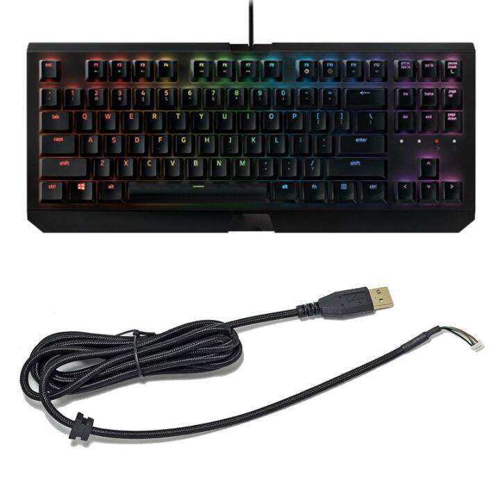 2-5เมตรสายแป้นพิมพ์-usb-สายพีวีซีเปลี่ยนลวดสำหรับ-razerblackwidow-x-chroma-ส่วนทดแทนซ่อมอุปกรณ์เสริม