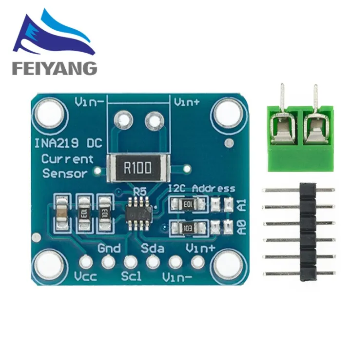 ina219-bi-directional-dc-current-power-supply-sensor-breakout-module-diy-3v-5v-iic-i2c-power-monitoring-sensor-module-electrical-circuitry-parts