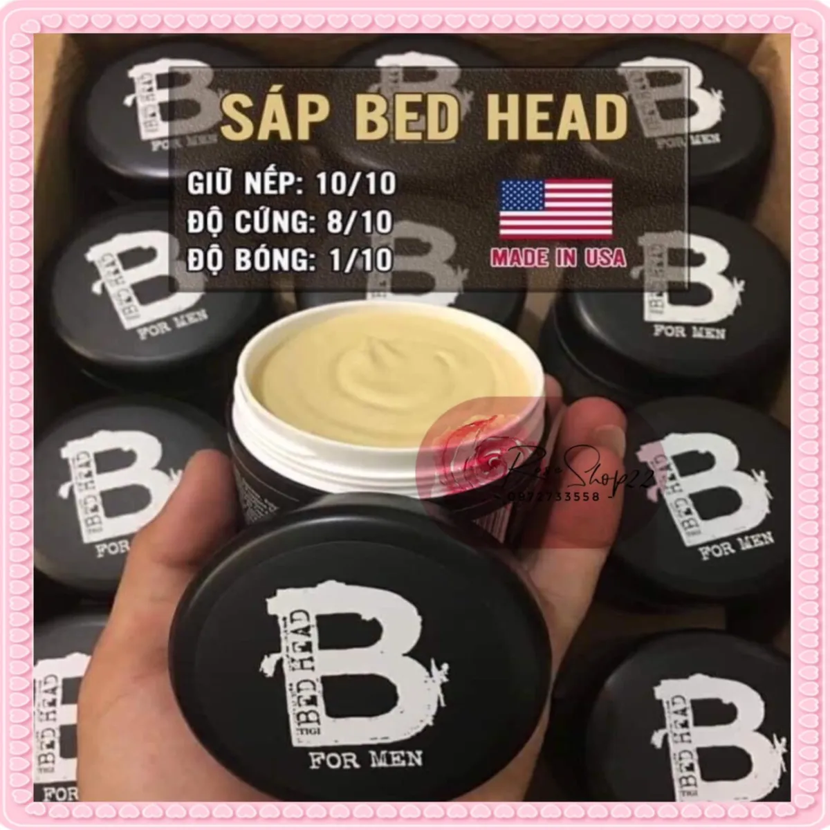 Sáp vuốt tóc nam Tigi Bed Head: Tóc luôn là một phần quan trọng trong phong cách của mỗi người đàn ông. Với sáp vuốt tóc nam Tigi Bed Head, bạn không chỉ tạo nên một kiểu tóc đẹp và nổi bật mà còn chăm sóc cho tóc của mình với các thành phần tự nhiên giúp nuôi dưỡng tóc khỏe mạnh từ gốc đến ngọn.