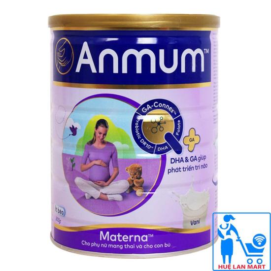 Sữa bột anmum materna hương vani hộp 800g ít béo, cho phụ nữ mang thai và - ảnh sản phẩm 1