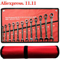 Key Wrench Set, 72 Tooth Gear Ring Torque Socket Ratchet Wrench Set,Metric Combination Key Set Spanners,Car Repair Tools.