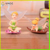 VHGG 6Pcs Colorful Flower Fairy Decor Silicone Artificial Fly Wing Family Miniature Artificial Garden Ornament Home Decor