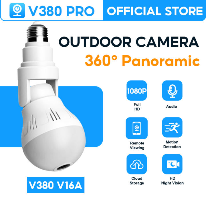 Original V380 PRO IP CCTV Camera Bulb Security 1080P CCTV Bulb 360 ...