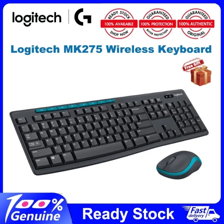3Year Warranty】Logitech MK275 USB Wireless Keyboard 1000 DPI Optical