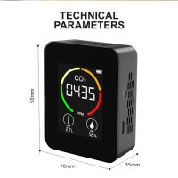 CO2 Meter CO2 Detector Multifunctional Thermohygrometer Home Inligent Gas Analyzer Household Digital Air Pollution Monitor