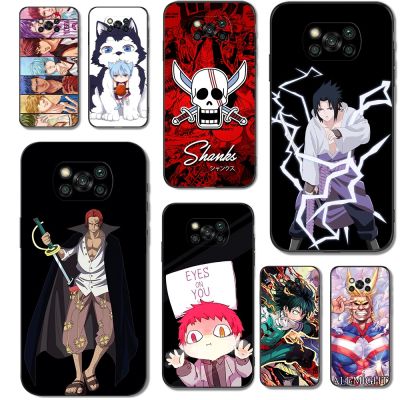 Case For Xiaomi POCO X3 NFC Soft silicone phone Back Cover black tpu case Anime Hero