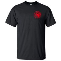 {XS-6XL พร้อมส่ง} Targaryen Fire &amp; Blood Game Of Thrones Camisetas Hombre R1สีดำ100% กีฬาฟิตเนสขนาดพิเศษเสื้อยืดผู้ชายเสื้อของขวัญคริสต์มาสเสื้อยืดเสื้อยืด