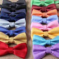 {EDDLYT}เด็กแฟชั่นอย่างเป็นทางการผ้าฝ้ายโบว์ผูกเด็กคลาสสิก Dot Bowties ผีเสื้อที่มีสีสันงานแต่งงานสัตว์เลี้ยง Bowtie Tuxedo ผูกเด็ก