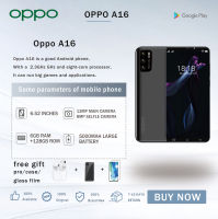 Global ROM Oppo A16  6GB + 128GB Dual SIM Mediatek MT6765G Helio G35 6.52นิ้ว5000 MAh 13 MP + สมาร์ทโฟนกล้อง8MP