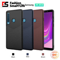 สำหรับ Samsung A9 2018-A9 2019-A950หนังแบบเรียบง่ายสไตล์ธุรกิจเปลือกหลังฝาครอบป้องกัน TPU กันลื่น