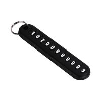 DIY against throw hang remote car key phone number lost brand mens and womens key chain ring key chain