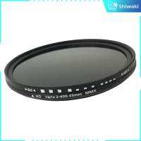 Shiwaki ND2แบบปรับได้เพื่อ ND400 Neutral Density Filter Slim Fader สำหรับกล้อง