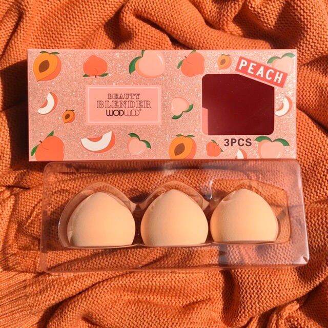 beauty-blender-peach-3pcs-เซตฟองน้ำลูกพีช-3-ชิ้น