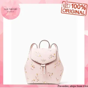 lizzie tossed blooms medium flap backpack