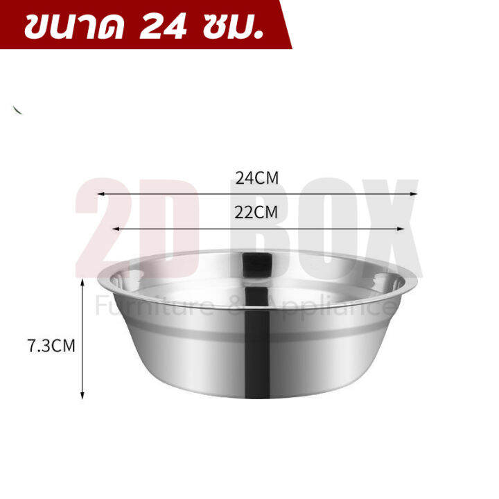 ชาม-กะละมังสแตนเลส-กะละมัง-กาละมัง-ชามสแตนเลส-ถ้วยใส่อาหาร-กาละมังใบใหญ่-ชามผสมสแตนเลส-stainless-steel-basin-แข็งแรง-ทนทาน-ใช้กับเตาไฟฟ้าได้