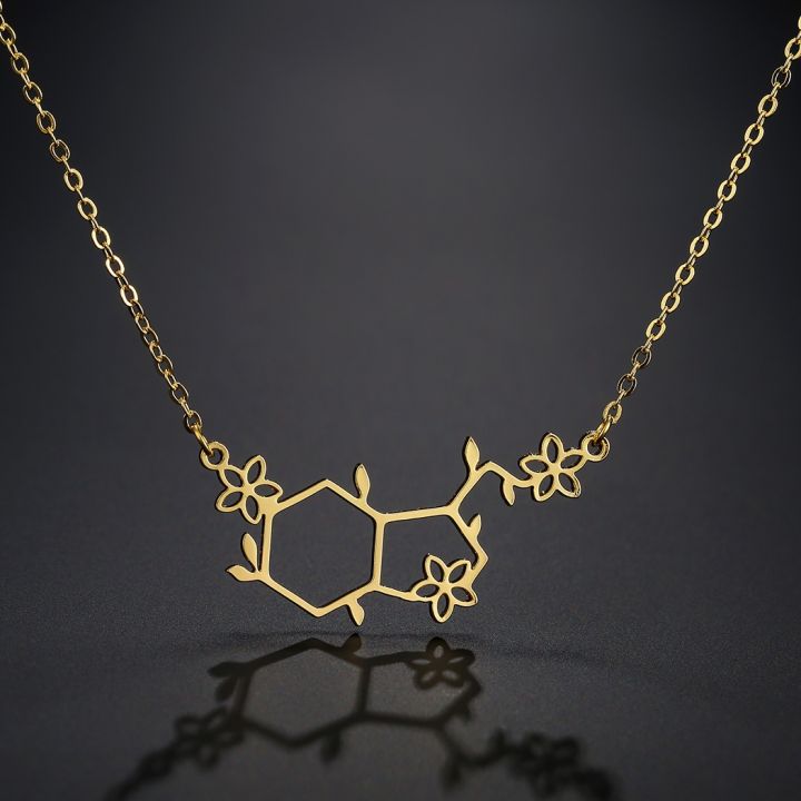 mm75-todorova-serotonin-โมเลกุลเคมีรูปหลายเหลี่ยมจี้สร้อยคอผู้หญิง-happy-hormone-โมเลกุลสร้อยคอเครื่องประดับสแตนเลส