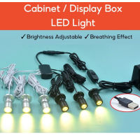 ไฟใต้ตู้ LED สำหรับกล่องแสดงเครื่องประดับ USB สปอตไลท์