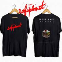 เสื้อsafeplanet เสื้อวง เท่ๆ Cottonพิมพ์ลาย สีดำ สีขาว เสื้อยืดโอเวอร์ไซส์ Oversize ผ้าบาง ระบายอากาศได้ เสื้อยืดลายกราฟฟิก เสื้อยืดพิมพ์ลาย