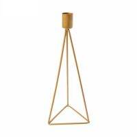 Gold Triangle Candleholder Iron Black Fine Wedding Modern Fine Candlestick Wedding Nordic Kaarsenhouder Home Decor 50ZT