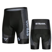 Team 2021 STRAVA Cycling Bib Shorts Mountain Bike Breathable Mens Bike 19D Gel Padded Ropa Ciclismo Bicycle Pants Under Wear