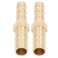 2Pcs Barbed Fitting Splicer Brass Hose Barb Reducer Hex Reducing Barbed Connector