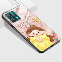 เคส PMP สำหรับ OnePlus Nord Nord 2 5G Nord CE 2 5G Nord CE 2 Lite 5G เคสมันวาวสวยดีไซน์เจ้าหญิงกันกระแทกปลอกฝาหลังกระจกเทมเปอร์