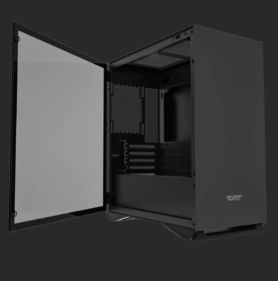 เคสคอมพิวเตอร์สีขาวและสีดำ DarkFlash DLM22 Micro ATX Tower