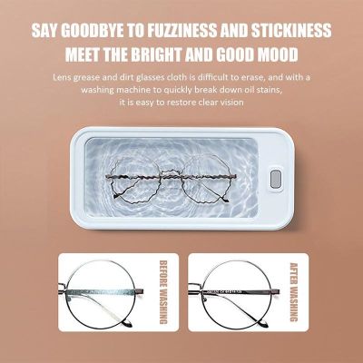 Portable Glasses Cleaner Jewelry Watch Makeup Brush Necklace Mini Washer Ultrasound Vibration Washing Cleaning Machine