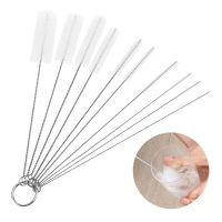 Stainless Steel Brush Milk Bottle Brush Cleaning Brush Stainless Soft Hair Brush Suction Glass Tube Cleaner Brushes