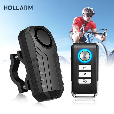 【LZ】❅♟℗  Holharm-Wireless Bike Alarm com controle remoto Alarme Anti-Roubo impermeável motocicleta elétrica Scooter Proteção Segurança Bicicleta