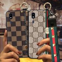 Small daisies Wristband Phone Case For Samsung Galaxy A2 Core Original Anti-dust Lanyard protective Anti-knock cartoon