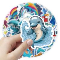 【LZ】✱❂❄  Dolphin Cartoon Graffiti Adesivos Criaturas do mar Graffiti Brinquedo DIY Decalques Decorativos para Bagagem Notebook Guitarra Computador Crianças 10 Pcs 50Pcs