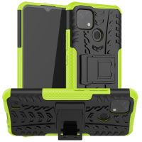 เคส Realme C20 Case หรูหรา PC + TPU Stand Armor ShockProof