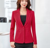 Formal Outwear Women Blazers And Jackets Spring Autumn Single Button Blazer elegant Ladies Blazer Office work wear Female jacket