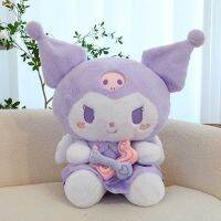 ตุ๊กตาของเล่นกำมะหยี่ยัดไส้ Kuromi น่ารัก Kuromi Plushies ตุ๊กตาอะนิเมะ Boneka Mainan สำหรับเด็กของขวัญสะดวกสบายสำหรับเด็ก