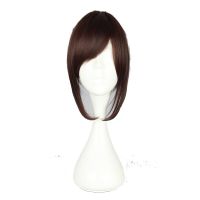 Your Style Synthetic Short Brown  Claw Clip Fake Hair Ponytails Cosplay Wigs Women Natural Hair Wigs High Temperature Fiber Wig  Hair Extensions Pads