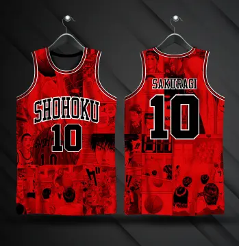 SLAM DUNK Shohoku Basketball No.1~No.15 Sakuragi Hanamichi Jersey Jacket