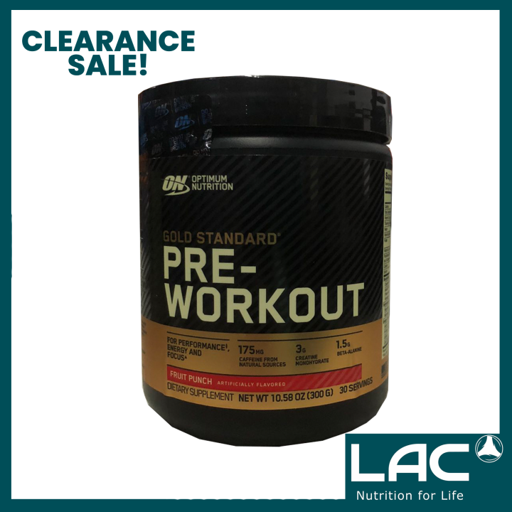 ON Gold Standard Preworkout Fruit Punch 300G (best by March 2024
