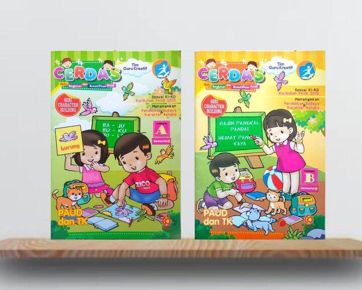 Paket Buku Tema Cerdas Untuk Anak PAUD Dan TK Semester 1 Jilid A-B ...