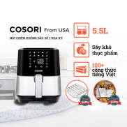 Nồi Chiên Không Dầu Cosori CP258 5,5L - Thép Đặc Biệt Có Chức Năng Sấy