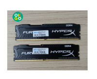 RAM PC แรมพีซี 16GB (8GBx2) DDR4/2666 KINGSTON HyperX FURY BLACK (HX426C16FB2K2/16)