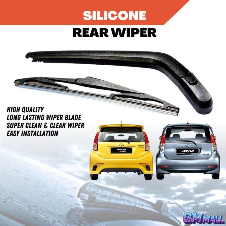 PERODUA MYVI REAR WIPER Silicone Wiper Arm Wiper Blade Rain Pengelap