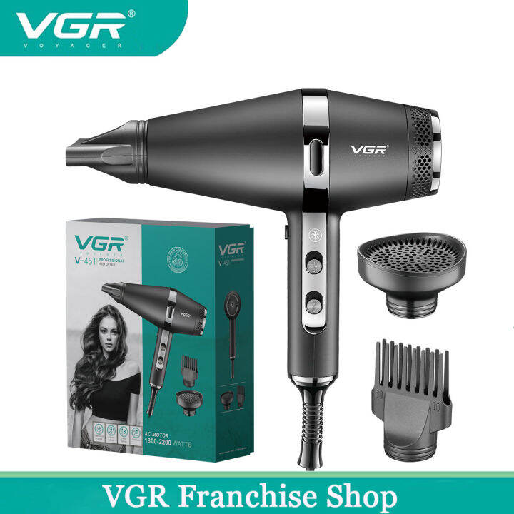 VGR Hair Dryer Professional Hair Dryer Machine Negative Ions Styling