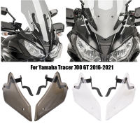 For Yamaha MT07 Tracer 700 MT 07 Transparent e Motorcycle Windshield Windscreen Ventilation Plate Side Panels