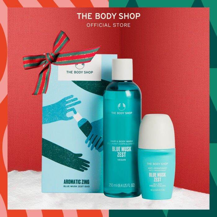 The Body Shop Christmas Gift Duo Blue Musk Zest Lazada Indonesia