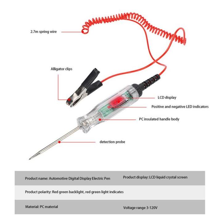 automotive-test-light-fast-response-circuit-tester-with-digital-display-auto-necessities-for-off-road-vehicle-racing-car-caravan-suv-trucks-minivan-honest