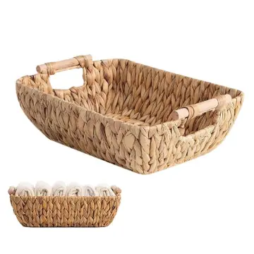 Luxspire Toilet Paper Basket, Boho Bathroom Basket Handmade Cotton