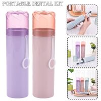 Travel Practical Toothbrush Cup Portable Bathroom Toothpaste Holder Storage Case Box Dust-proof Travel Camping Rinse Cup